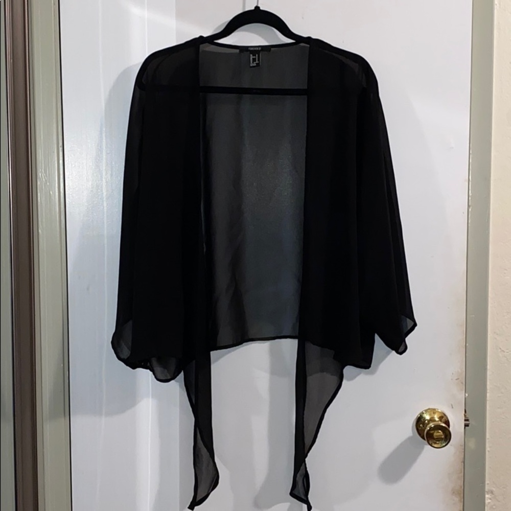 Forever 21 Sheer Cardigan